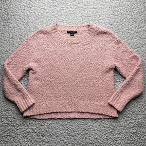 Social Standard Sanctuary Sweater Womens Large Pink Chunky Knit Cara Crew